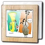 Musical Instrument Phone Calls - 6 Inch Tile Napkin Holder