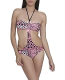 Wet Seal Womens Unique Batik Bandeau Monokini