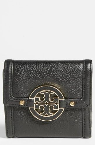 Tory Burch Amanda Trifold French Wallet Black