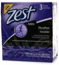Zest Marathon For Men Bath Bars, 3 ea by High Ridge Brands