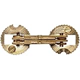 SOSS Mortise Mount Invisible Barrel Hinge, Solid Brass, Satin Brass Finish, 12mm Diameter, 5/8" Door Thickness, 13.5mm Mortise Depth (Pack of 24)