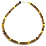 Hazelaid (TM) Child Hazelwood-Amber Necklace - 13.5" Multicolored