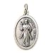 Divine Mercy Oxidized Medal in English or Spanish - MADE IN ITALY