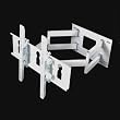 CHEETAH MOUNTS PLASMA LCD TV ARTICULATING DUAL ARM WALL MOUNT FOR 32-63" DISPLAYS UP TO 180LBS WHITE