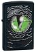 Zippo Lighter - Reptile Starring Eye Black Matte 24719