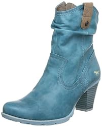 Mustang 1125-502-879  Damen Cowboy Stiefel, Türkis (türkis 879), EU 37
