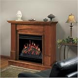 Dimplex Symphony Tessa Compact Free Standing Electric Fireplace Heater in Amaretto