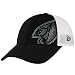 New Era Toronto Blue Jays Ladies Black-White Jersey Shimmer Rhinestone Mesh Back Adjustable Hat