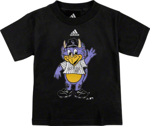 Colorado Rockies Black Toddler Mascot T-Shirt Colorado Rockies Black Toddler Mascot T-Shirt
