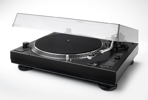 DGC GmbH Dual DTJ 301.1 USB DJ-Plattenspieler (33/45 U/min, Pitch-Control, Magnet-Tonabnehmer-System, Nadelbeleuchtung, USB Kabel) schwarz