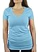 Belle Donne- Womens Workout Yoga Sports Tshirt Stretchy Cotton Short Sleeves