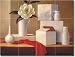 Arrangement with Magnolia by Frances Poole - Artwork On Tile Ceramic Mural 18 x 24 Kitchen Shower Backsplash