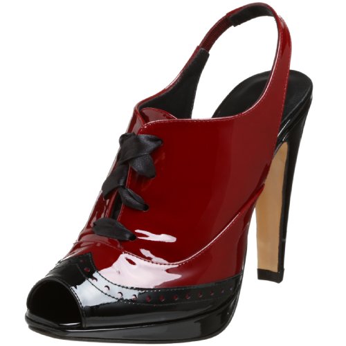 Charles David Women's Canny Sandal,Black/Burgundy,8 M