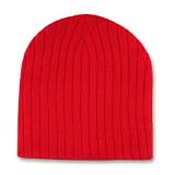 New Plain Short Cable Beanies (Comes In 10 Different Colors), Red