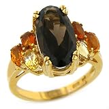10K 16x8 Quarts/Citrine Ring