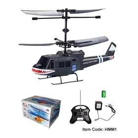 Mini Remote Control Military Style Indoor Helicopter Double Rotor Action