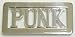 PUNK Chrome Nameplate Belt Buckle Rocker Punker