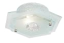 EN064 27 - Glass Semi Flush Bathroom Light