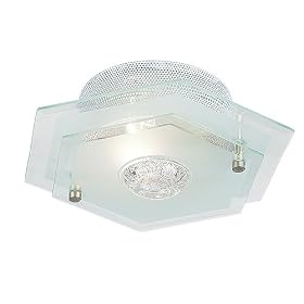 EN064 27 - Contemporary Bathroom Ceiling Light with Glass Plates