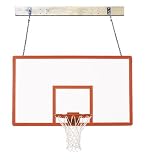 First Team SuperMount 80 Performance Wall-Mounted Basketball Hoop with 72 Inch Fiberglass Backboard