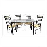 IMAGE OF Five Piece Dinette Set in Bronze