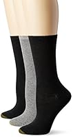 Gold Toe Women's Non-Binding Flat-Knit Crew Sock 3-Pack