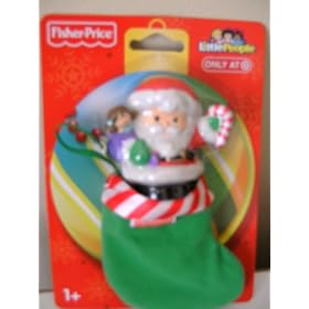 Little People Holiday Santa Claus Figure W/stocking