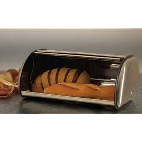 <b>175B BRUSHED STAINLESS STEEL BREAD BOX</b>
