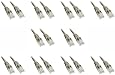 C&E Cat6 6-Inch Snagless/Molded Boot Ethernet Patch Cable, 10-Pack, Gray (CNE57832)