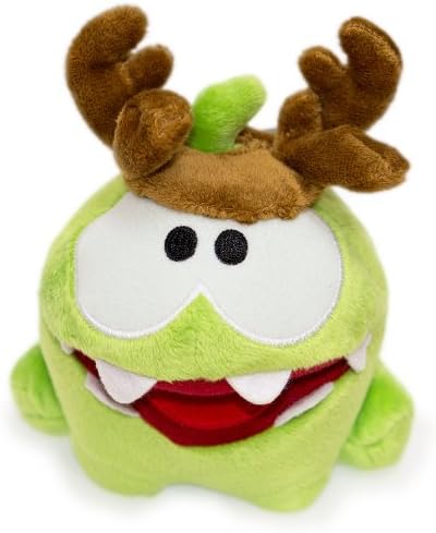 Cut the Rope Om Nom Plush with Antlers 5"