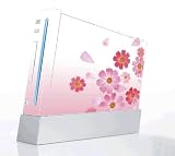 Pink Daisy Decorative Protector Skin Decal Sticker for Nintendo Wii Console