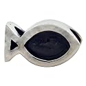 Biagi Christian Fish Sterling Silver Bead, Pandora Compatible