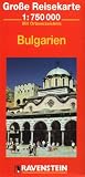 Bulgaria Road Map with Separate Index 1:750,000 (Ravenstein International Maps)