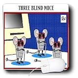 Londons Times Funny Animals Cartoons - Three Blind Mice - Mouse Pads