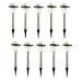 10 PREMIUM STAINLESS STEEL GARDEN SOLAR LIGHTS