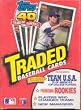 1991 Topps Traded & Rookies Baseball Cards Unopened Wax Box - Rare Box !