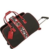 Diane von Furstenberg R2 Fence Wheeled City Bag Black/Red