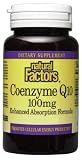 Coenzyme Q10 100 mg by Natural Factors 60 Softgels