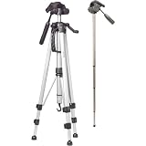 Philips USA J44261 Tripod/Monopod with 3-Way Pan-and-Tilt Head and Bubble Level