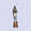 Horus egyptian falcon god statue column mount sculpture