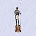 Horus egyptian falcon god statue column mount sculpture
