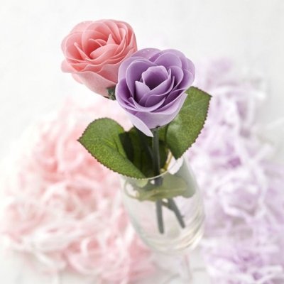 フラワーソープ　ローズ一輪　1個（16個1セット）