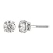 14k White Gold Round Diamond Stud Earrings (1.50 cttw, H-I Color, I2-I3 Clarity)