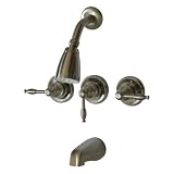 Kingston Brass KB235KL Tub and Shower Faucet with 3 Handle, Oil Rubbed Bronze