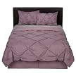 Home Violet Kissing Pleat Comf. Set - Full