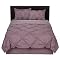 Home Kissing Pleat Comforter Set - Violet