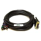 6ft Premium GOLD Series DVI-I to Component (RGB) cable