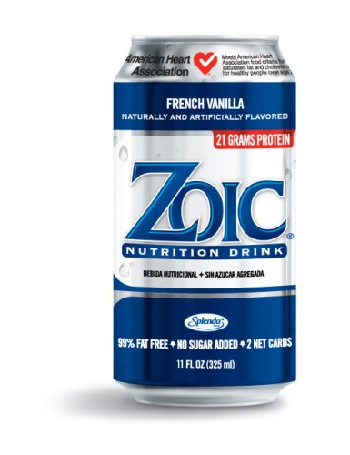 ZOIC Nutrition Drink, French Vanilla (Pack of 24)