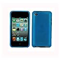 TeckNet iPod Touch 4G Silicone Case & 2 x Screen Protectors for for New Apple iPod Touch 4 4th Generation - 8GB 32GB 64GB - Blue