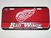 DETROIT RED WINGS Officially Licensed Team Colored Logo Plastic LICENSE PLATE